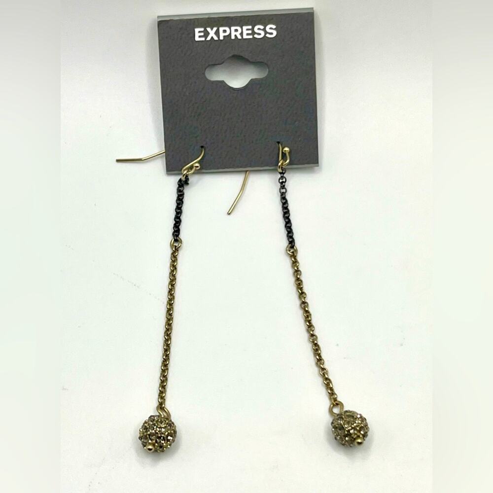 NWT mixed metals Express dangle earrings